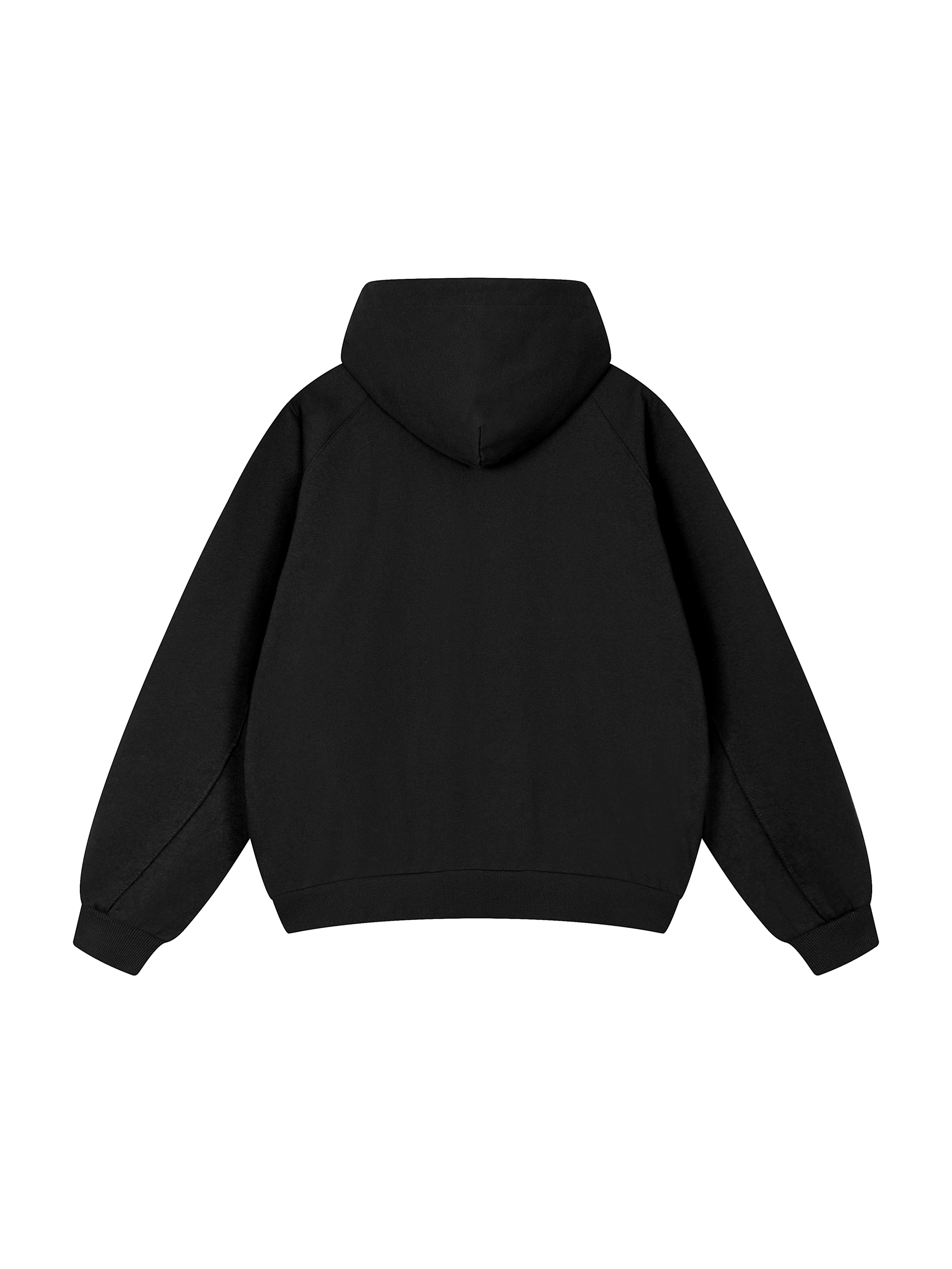 Blank Zip Hoodie back