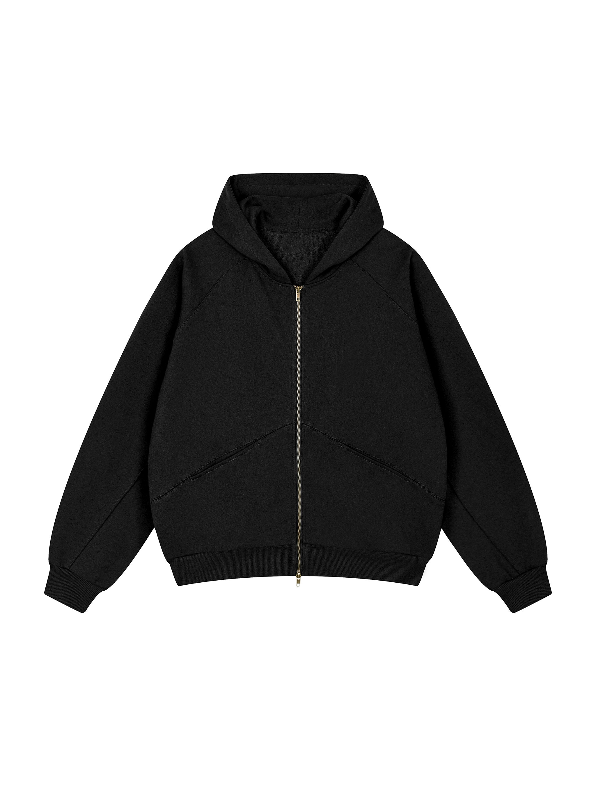 Blank Zip Hoodie front